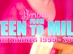 Vintage XMAS: Santa’s Little Helper Britney swallows more Christmas Splooge