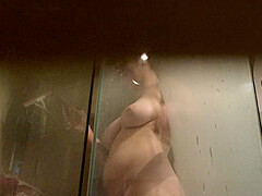 Filming sis in the shower again