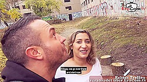 German turkish teen picked up for public fuck date