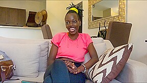 Lactating Amateur Black MILF Tapped In Fake Interracial Job Interview