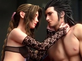 Threesome with Aerith, Zack and Cissnei